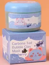 Киснева бульбашкова маска з чорницею Dearme Beauty Blueberry Carbonated Bubble Clay Mask 100 г