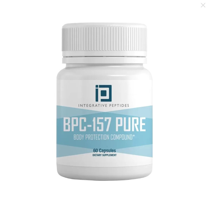 Integrative Peptides BPC-157 / Пептиди БПС 157 для загоєння стінок кишківника 500 мкг 60 капсул