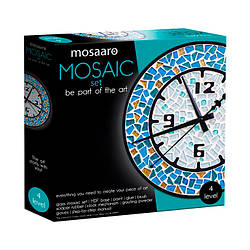 Набір для творчості скляна мозаїка «Годинник» круглий Mosaaro MA4001 Рівень 4