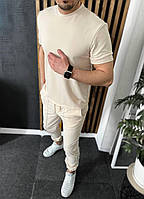 Мужской костюм штаны+футболка ткань двунитка 46-48,50-52,54-56 (4) "LARINA" BLU1431-0201 zam