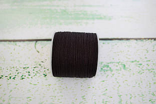 Шнур плетений нейлоновий 0,8мм коричнево-чорний