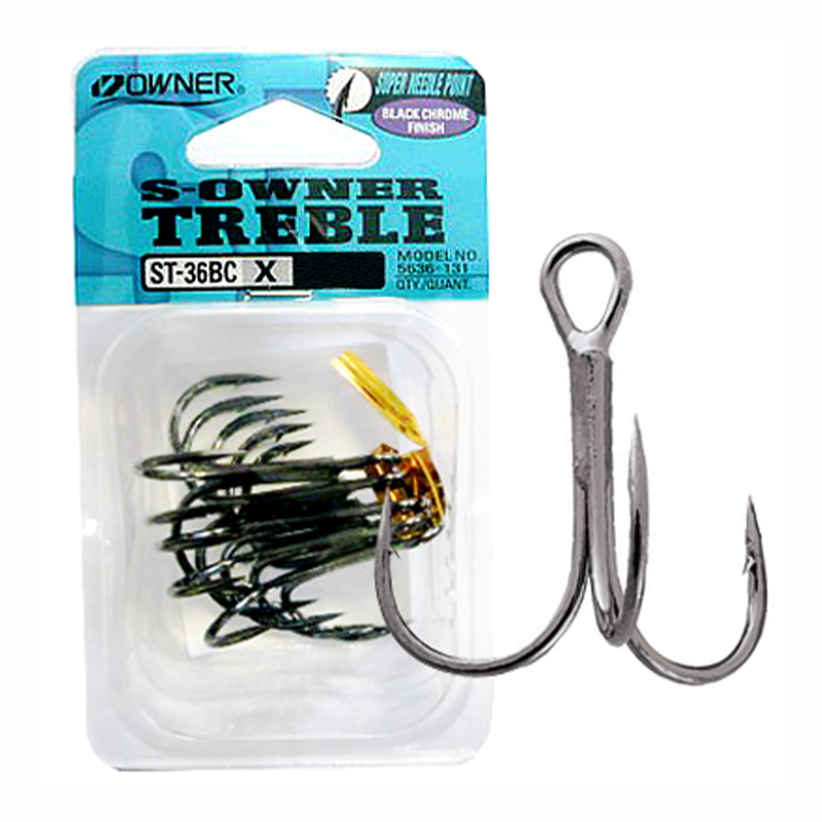 Гачок Owner Stinger Treble ST-36BC No01 (6шт)NEW (174350) 5546318, фото 1