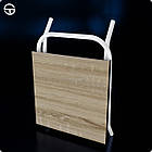 Табурет складаний SINE L350 W350 H400. Компактний складний металевий стілець для дому, туризму та відпочинку на природі, фото 3