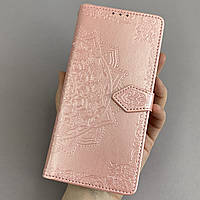 Чохол-книга для Motorola Moto G32 книжка з візитницею з візерунком на телефон моторола мото г32 рожева art