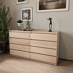 Комод Лайт на 8 ящиків сонома