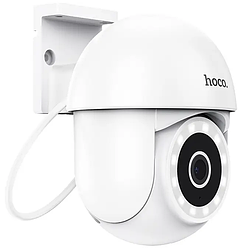 Зовнішня поворотна камера відеоспостереження HOCO D2 |Wi-Fi/PTZ/HD| Білий