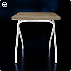 Табурет складаний SINE L350 W350 H400. Компактний складний металевий стілець для дому, туризму та відпочинку на природі, фото 2