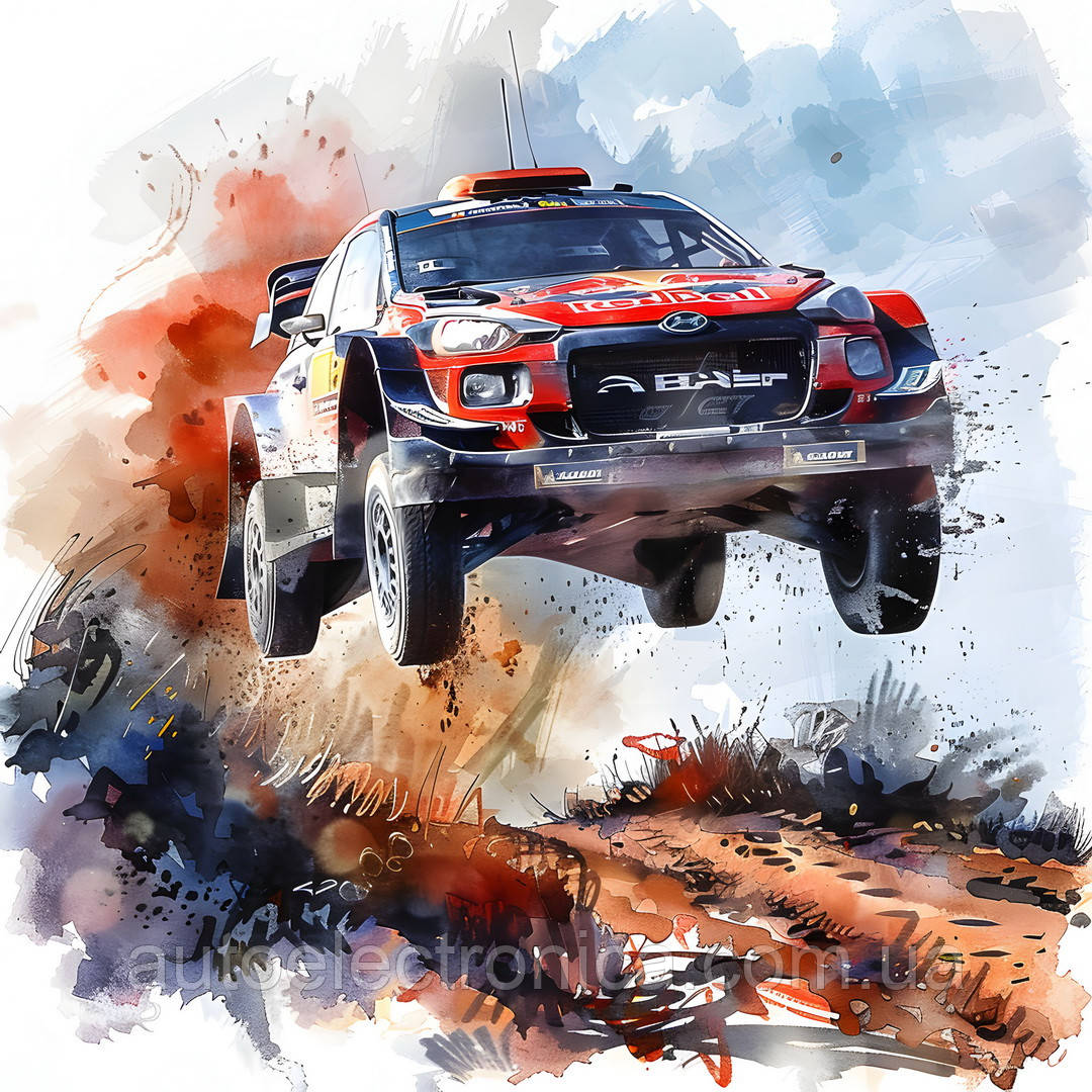 Картина на холсте "Rallycross"