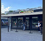 Стіл круглий металевий виносний 500х500х1100 мм Kompred OL479, фото 3