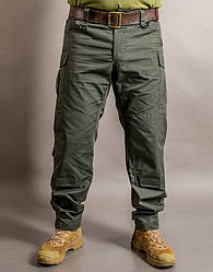 Штани тактичні олива / Штани ріп-стоп зелені