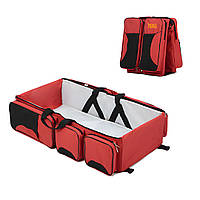 Многофункциональная переносная сумка-кровать для малышей Baby Room Детская переносная кроватка Красная