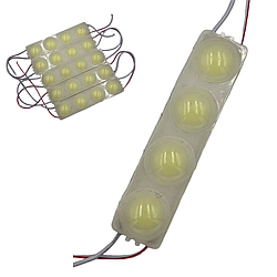 Світлодіодні ЛЕД/LED модулі автомобільні 12V білого кольору (5 LED COB) 105мм довжина, 25мм ширина