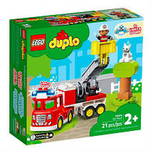 Конструктор Lego Duplo Rescue Пожежна машина 21 деталь, фото 5