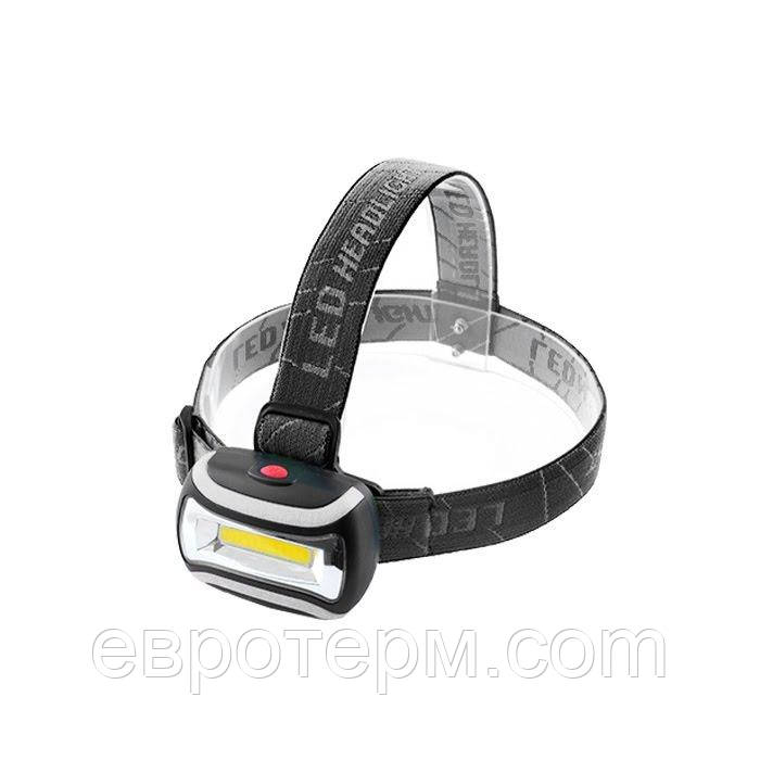 Ліхтар налобний COB Headlight CH-2016, від 3 батарейок ААА, ліхтарик налобний, фото 1
