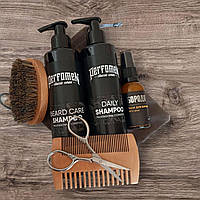 Набор по уходу за бородой (шампунь для волос, бороды + тоник "Виски" )