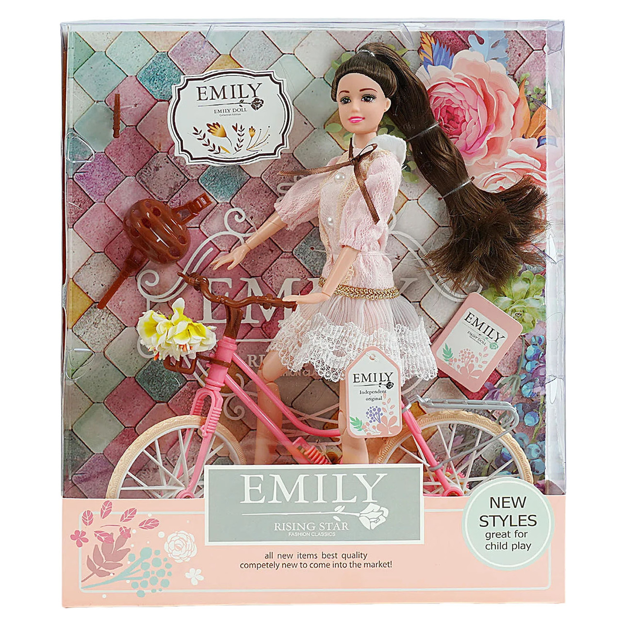 Лялька Emily (аксесуари, велосипед) QJ 077