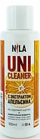 Жидкость для снятия гель лака универсальный очиститель ремувер NILA UNI CLEANER, 100 мл апельсин