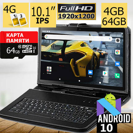 Планшет-телефон ASUS L101 PRO LTE 10.1" Full HD IPS 4/64 4G + Чохол-клавіатура та Карта пам'яті 64ГБ у Подарунок!, фото 1