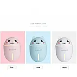 💙Зволожувач повітря Humidifier Нічник Котик 320 мл USB ультразвуковий, фото 10