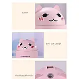 💙Зволожувач повітря Humidifier Нічник Котик 320 мл USB ультразвуковий, фото 7