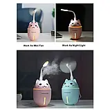 💙Зволожувач повітря Humidifier Нічник Котик 320 мл USB ультразвуковий, фото 8