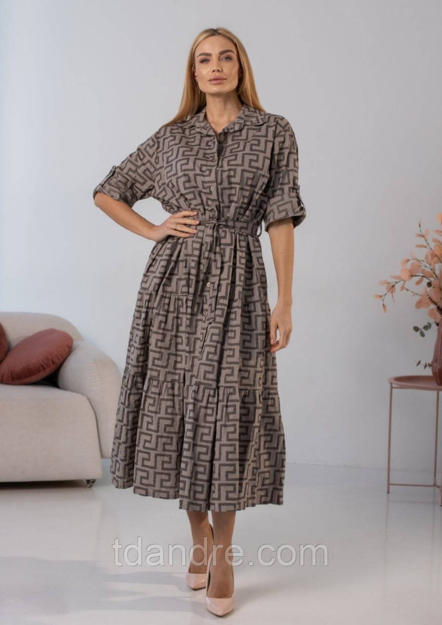 Бездоганна літня сукня батал, фото 1