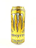 Газований енергетичний напій без цукру з ананасовим смаком Monster Energy Ultra Gold 500 мл Великобританія