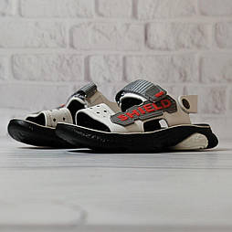 Босоніжки на липучках у сірому кольорі для хлопчика