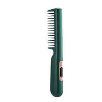 Расческа для выпрямления волос электрическая с USB-портом Hair Comb Зеленая 18704 PS