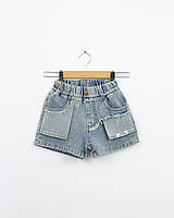 Дитячі джинсові шорти для дівчинки 110-116, 122-128, 128-134, 134-140, 140-146