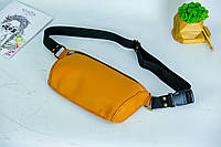 Кожаная сумка "Модель №70 мини" с фастексом, натуральная кожа Grand, цвет Янтарь