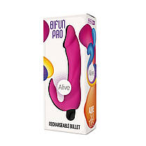 Вібратор вагінально-кліторальний Alive Bifun Pro, Pink (м'ята упаковка!!!!, фото 5