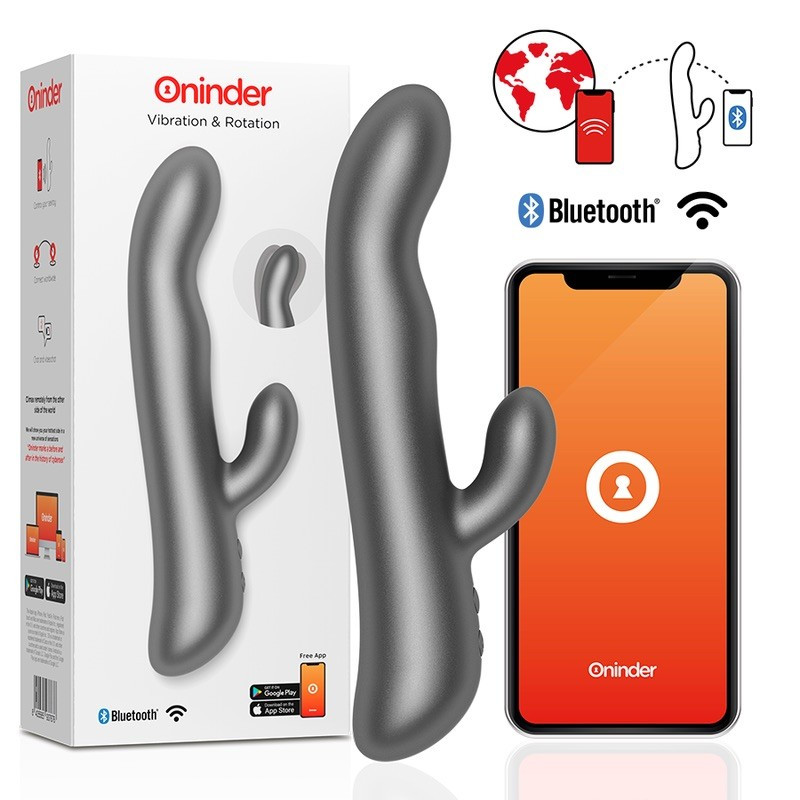 Вібратор для жінок Oninder Oslo Vibration Rotation Black Free App