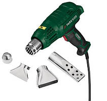 Будівельний фен Parkside PHLG 2000 F5 (2000 Вт, 500 л/хв) + 4 насадки в подарунок