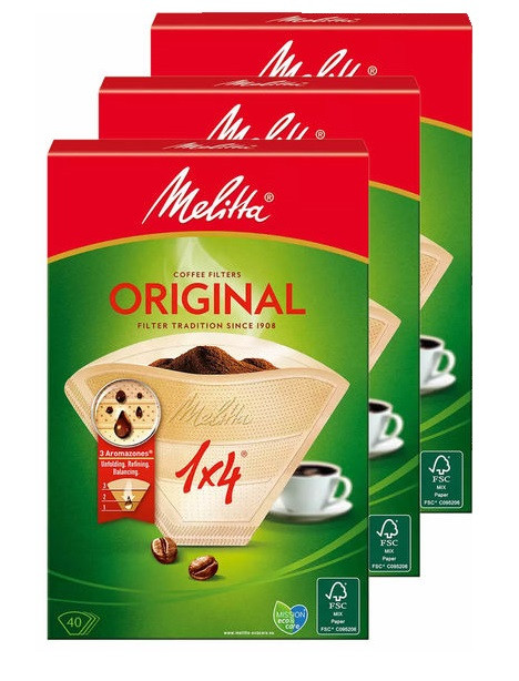 Фільтри Melitta Original 1x4 120 шт. натуральні