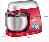 Планетарний міксер з чашею, тістоміс побутової для дому 1000 Вт 5 л Clatronic Тістомісильні машини, фото 5