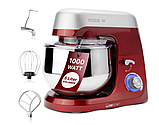 Планетарний міксер з чашею, тістоміс побутової для дому 1000 Вт 5 л Clatronic Тістомісильні машини, фото 2