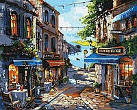 Картина за номерами Ідейка Ресторани на узбережжі 40х50 см KHO3652