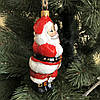 Формована ялинкова іграшка "Санта на канаті", фото 2
