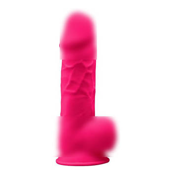 Фалоїмітатор SilexD Norman Pink (MODEL 4 size 8.5in), двошаровий, силікон + Silexpan, діаметр 5 см, фото 1