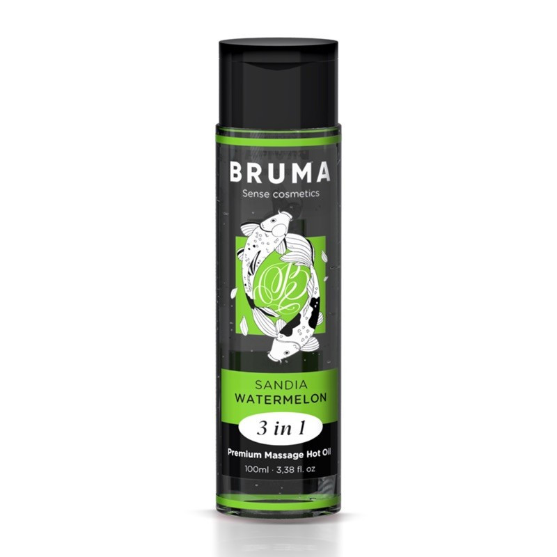 Масажна олія Bruma Premium Massage Hot Oil Watermelon 3 In 1, 100 мл