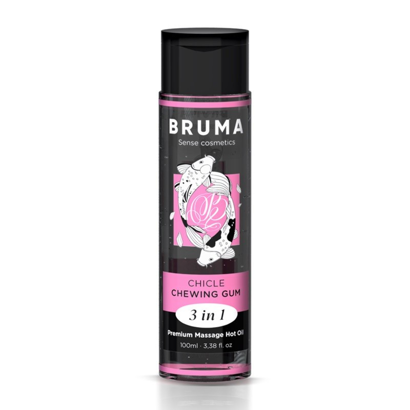 Масажна олія Bruma Premium Massage Hot Oil Chewing Gum 3 In 1, 100 мл
