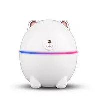 🧡Зволожувач повітря та нічник 2в1 220 мл USB Humidifier Polar Bear Ведмідь Білий