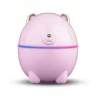 🧡Зволожувач повітря та нічник 2в1 220 мл USB Humidifier Polar Bear Ведмідь Рожевий