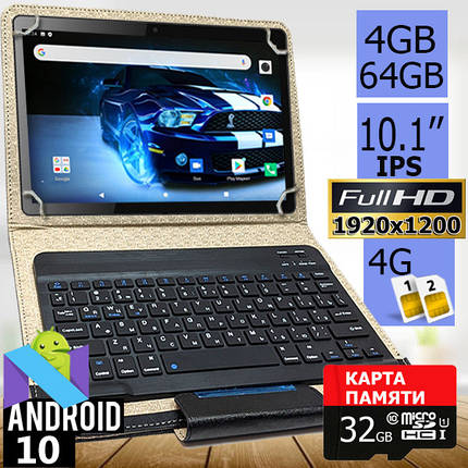 Планшет-телефон ASUS L101 PRO LTE 10.1" Full HD IPS 4/64 4G + Чохол з Bluetooth клавіатурою + SD карта 32ГБ!, фото 1