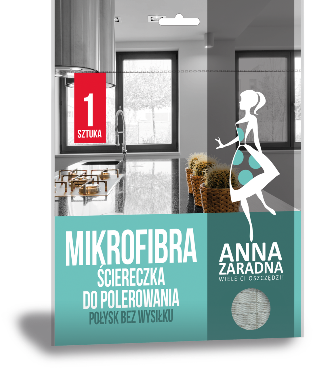 Серветка з мікрофібри для полірування Anna Zaradna, 1 шт