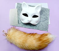 Набір для квадробіки, маска Кота, хвіст та декор