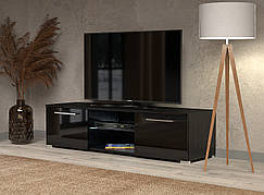 Тумба тв Moon 140 Accord, колір чорний /чорний глянець