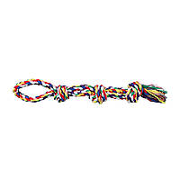 Игрушка для собак Trixie Канат плетёный с узлами и петлей 60 см (текстиль) CP, код: 7573314