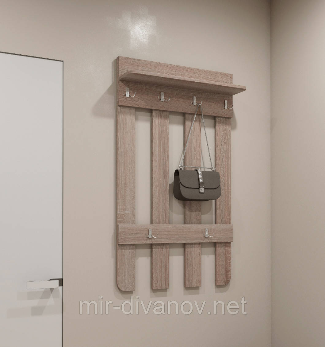 Вішалка в передпокій колір Трюфель, фото 1